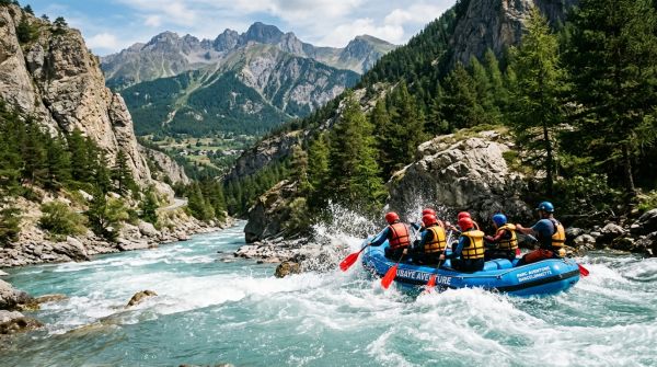 Descente en rafting de l’Ubaye du parc Aventure Barcelonnette